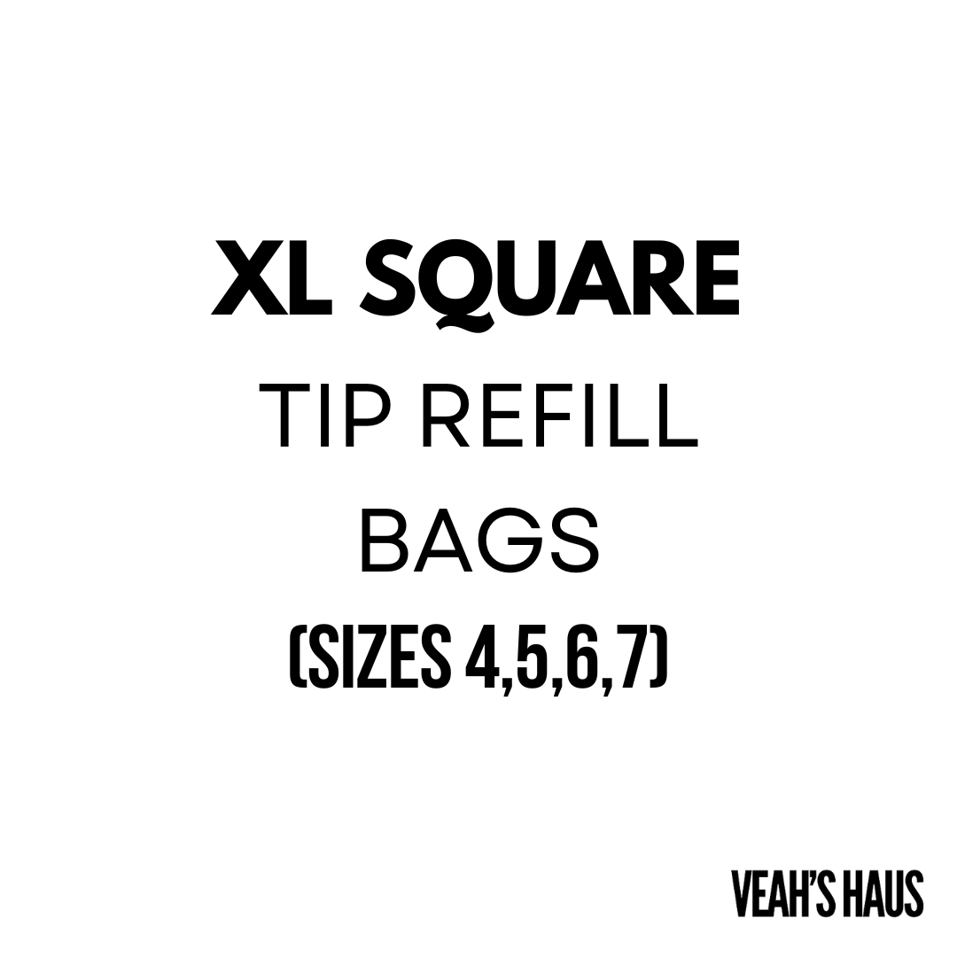 Get trendy with YOUR nails using  Tip Refill Bags -  available at Veah's Haus. Grab yours for $9.99 today!