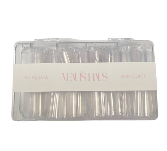 Get trendy with YOUR nails using  XXL Square NO C-Curve Tips -  available at Veah's Haus. Grab yours for $14 today!